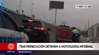 Surco: Detienen a mototaxista informal tras persecución