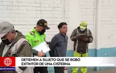 Surco: Detienen a sujeto que robó extintor de una cisterna - Noticias de cisternas