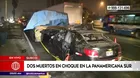 Surco: Dos muertos tras choque en Panamericana Sur