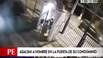 Surco: Dos sujetos asaltan a un hombre en la puerta de su condominio. Video: América