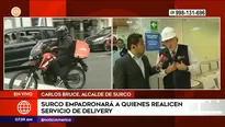 Empadronamiento de delivery en Surco. Foto y video: América Noticias