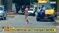 Surco: extranjera causó disturbios en plena calle