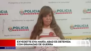 Surco: exvedette Eva María Abad es detenida con granadas de guerra