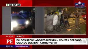 Balacera en Surco. Foto y video: América Noticias