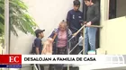 Surco: Familia fue desalojada de vivienda