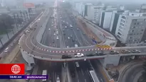 Viaducto del intercambio vial El Derby. Foto: América Noticias