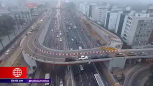 Viaducto del intercambio vial El Derby. Foto: América Noticias