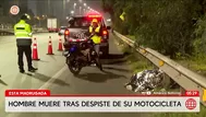 Surco: Hombre muere tras despiste en la Panamericana Sur