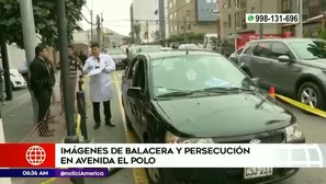 Balacera en Surco. Foto y video: América Noticias