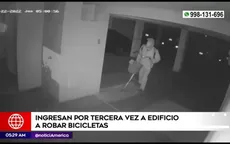 Surco: Ingresan por tercera vez a edificio a robar bicicletas - Noticias de edificio