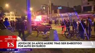 Auto atropelló a un joven de 24 años.