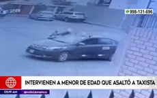 Surco: menor de edad fue intervenido tras asaltar con un cuchillo a taxista - Noticias de taxista