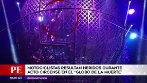 Accidente durante acto de circo. América Noticias