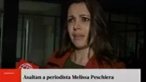 Periodista Melissa Peschiera. Foto: captura de TV