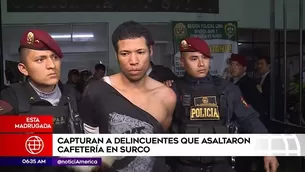 Policía capturó a venezolanos que asaltaron local de Starbucks.