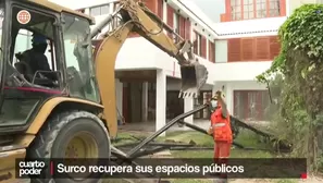 Casa de la congresista María Acuña invadía un parque en Surco. No devolvió todo el espacio y hubo demolición. Como ella, 213 vecinos habrían ocupado 42 mil m² de áreas verdes. Video: Cuarto Poder