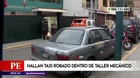 Surco: taxi robado fue recuperado en tiempo récord