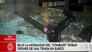 Robo de drones en Surco.