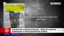 Amenazan a fiscalizador de Surco. Foto y video: América Noticias