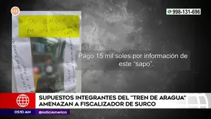 Amenazan a fiscalizador de Surco. Foto y video: América Noticias