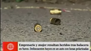 Tres personas heridas tras balacera. Foto: captura de TV