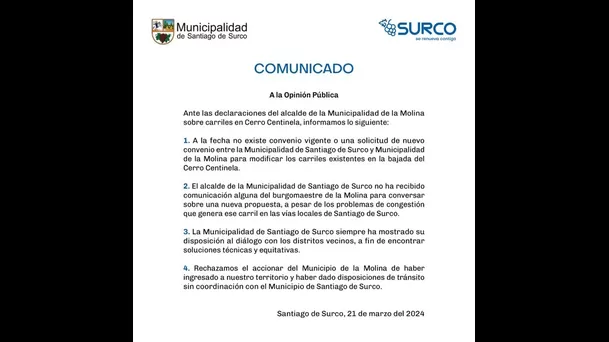 Foto: Municipalidad de Surco