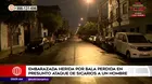 Surquillo: Bala perdida deja a embarazada herida en presunto ataque de sicarios