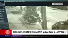 Surquillo: Delincuentes en moto asaltan a joven