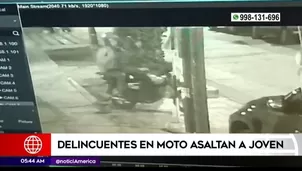 Los delincuentes al verla sola le arrebataron bruscamente su mochila