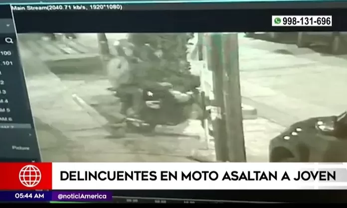 Surquillo: Delincuentes en moto asaltan a joven