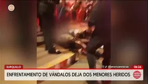 Surquillo: Enfrentamiento entre barristas deja dos heridos/ Video y Foto: América Noticias