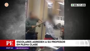 Profesor agredido por sus alumnos en colegio de Surquillo. Foto y video: América Noticias