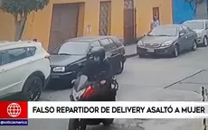 Surquillo: Falso repartidor de delivery asaltó a mujer - Noticias de surquillo