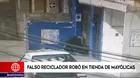 Surquillo: Hombre se hacía pasar por reciclador para robar en tienda de mayólicas