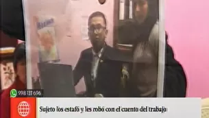 Sujeto fue identificado por las víctimas. Foto: captura de TV