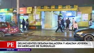 Asalto a Joyería en Surquillo. Foto: América Noticias