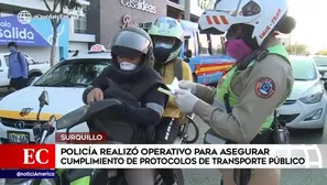 Operativo en Surquillo.