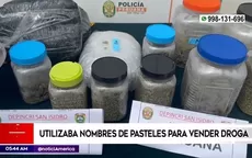 Surquillo: Utilizaba nombre de pasteles para vender droga - Noticias de surquillo