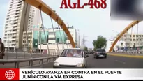 Un ciclista le increpó su falta. Foto-Video: América Televisión