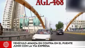 Un ciclista le increpó su falta. Foto-Video: América Televisión