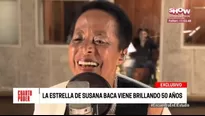 Susana Baca celebrar&aacute; 50 a&ntilde;os de carrera musical con recital. Foto y video: Cuarto Poder