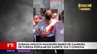 Susana Higuchi participa activamente en la campaña de Fuerza Popular