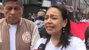 La marcha de hoy se está concentrando en Gamarra, con la intención de llegar hasta Palacio de Gobierno. / Video: Canal N