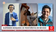 Suspenden por clima búsqueda de tres jóvenes en nevado en Áncash