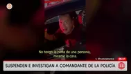 Suspenden a comandante de la Policía por amedrentar a suboficial