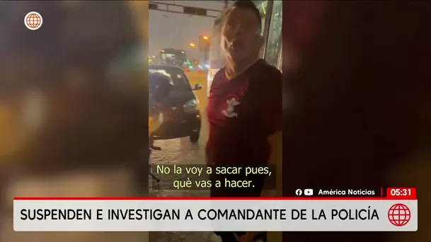 Separan a comandante de la Policía por amedrentar a suboficial. Foto: América Noticias Separan a comandante de la Policía por amedrentar a suboficial. Foto: América Noticias