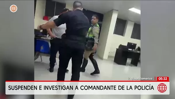 Separan a comandante de la Policía por amedrentar a suboficial. Foto: América Noticias Separan a comandante de la Policía por amedrentar a suboficial. Foto: América Noticias