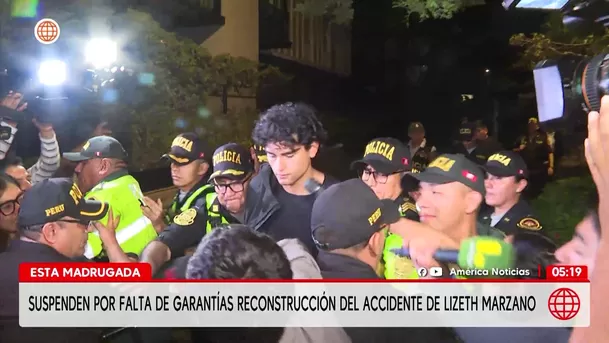 Suspenden reconstrucción de accidente de Lizeth Marzano. Foto: América Noticias Suspenden reconstrucción de accidente de Lizeth Marzano. Foto: América Noticias