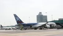 Vuelos suspendidos en el aeropuerto Jorge Chávez. Foto: Andina.