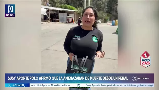 Susy Aponte afirmó que la amenazaban de muerte desde un penal. Foto: Canal N Susy Aponte afirmó que la amenazaban de muerte desde un penal. Foto: Canal N